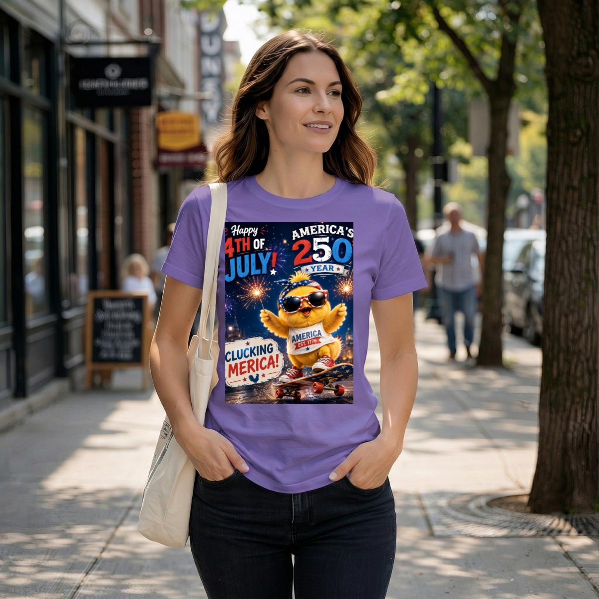 Chicken, 250 USA Unisex Heavyweight T-Shirt
