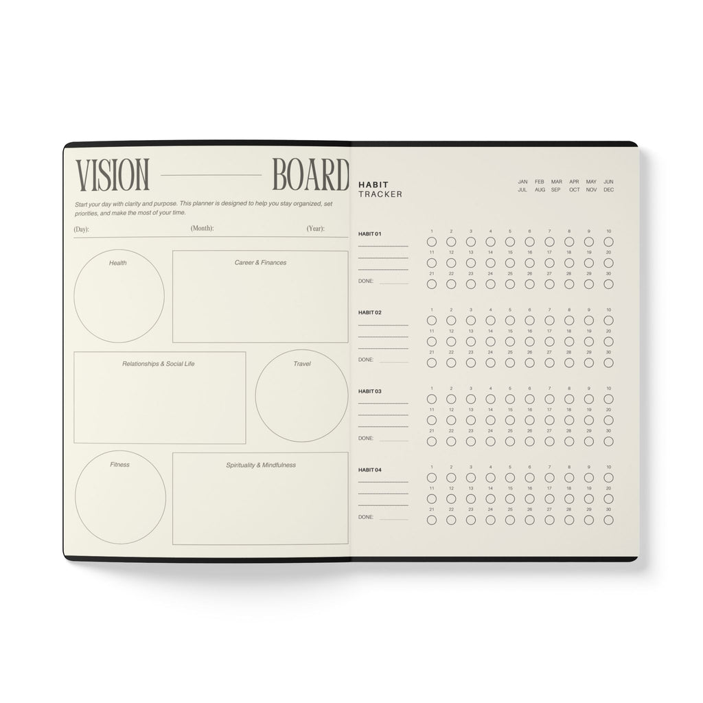 Gold Rose Line Art Journal | Softcover Notebook