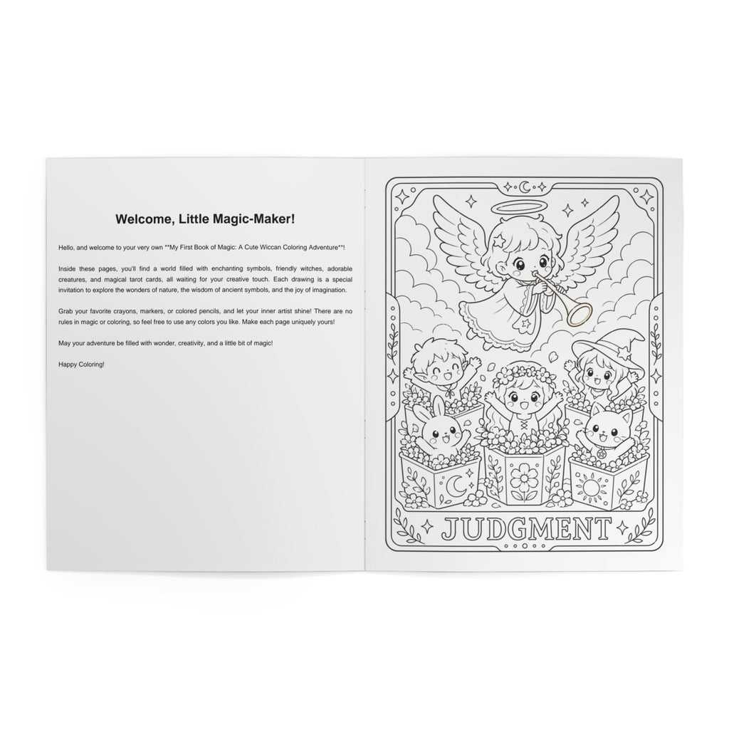 My First Book of Magic Coloring Book | Cute Witch, Lion, Cat, Rainbow