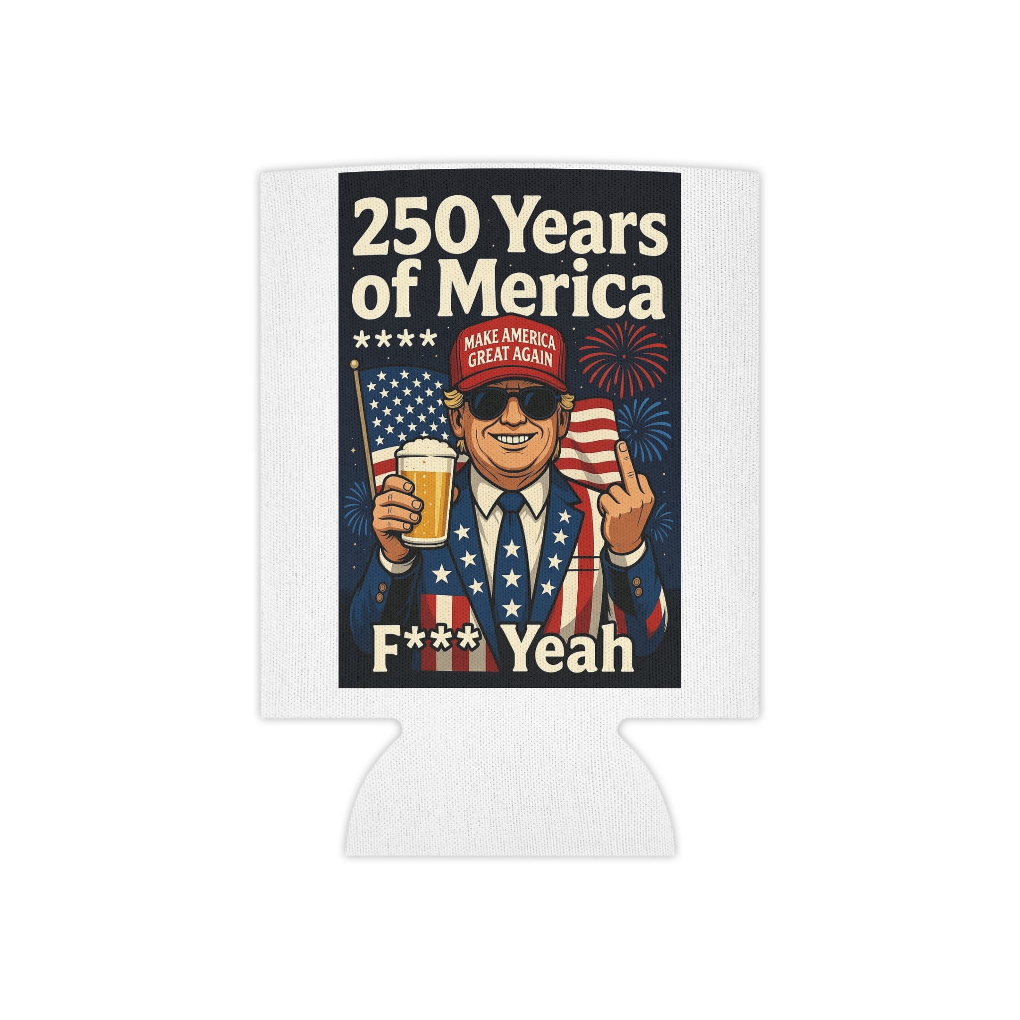 4th of July Presidential 250th Can Cooler