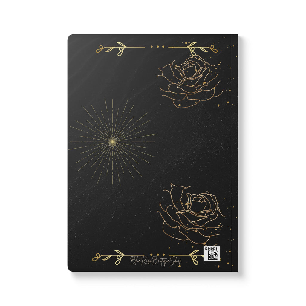 Gold Rose Line Art Journal | Softcover Notebook