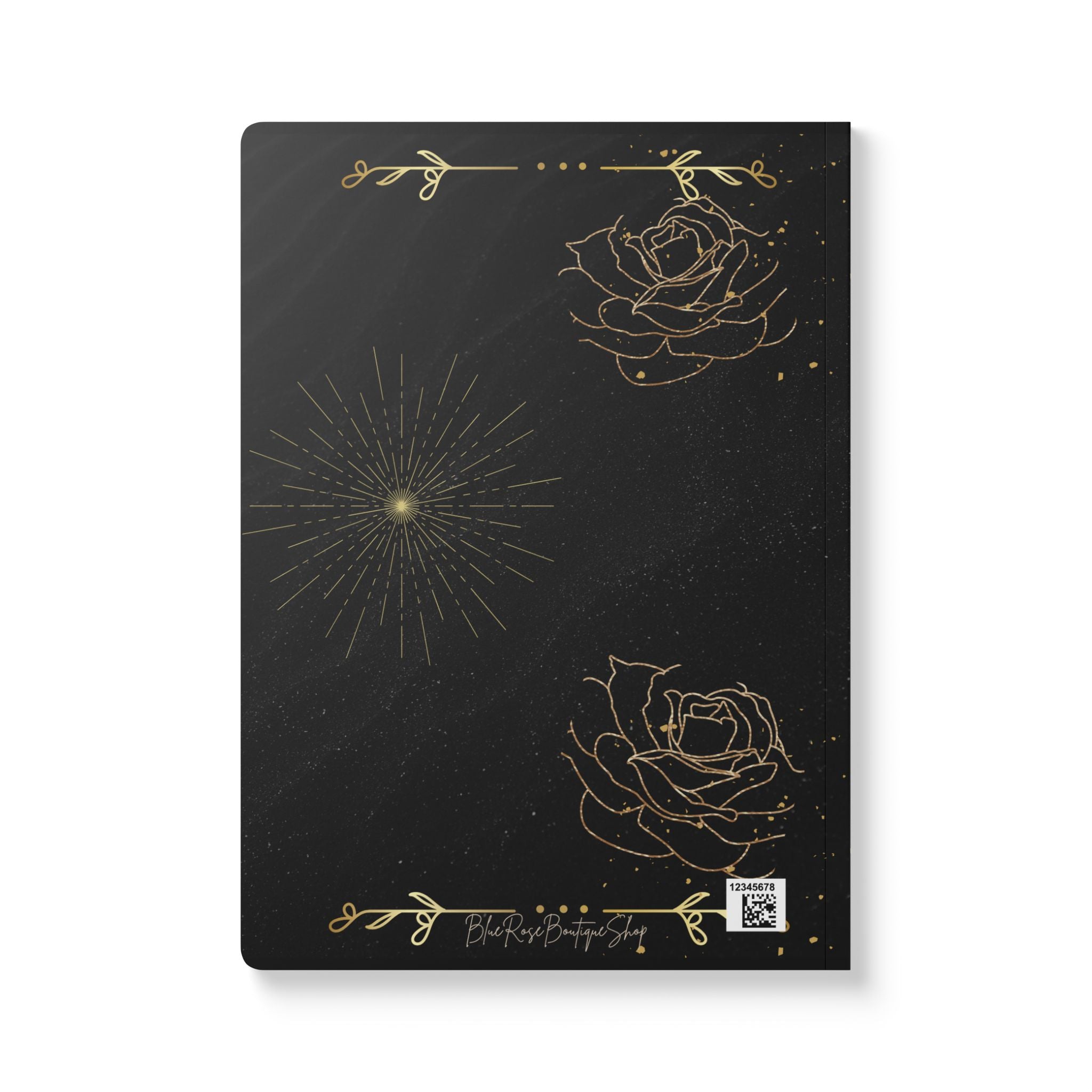 Gold Rose Line Art Journal | Softcover Notebook