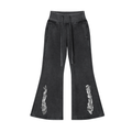 Vintage Washed Flared Fleece Pants