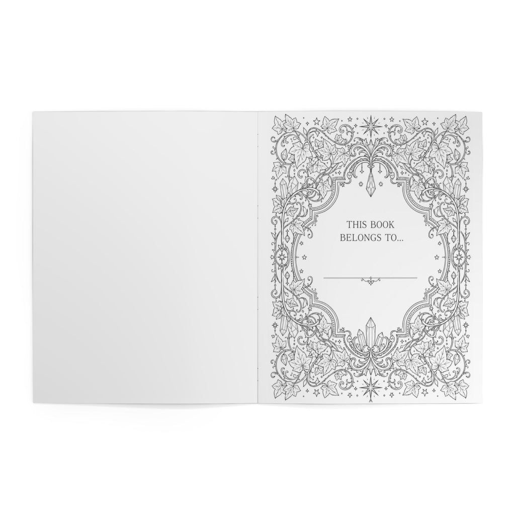 Enchanted Path Wiccan Journey Coloring Book | Mystical Moon Pentacle Designs