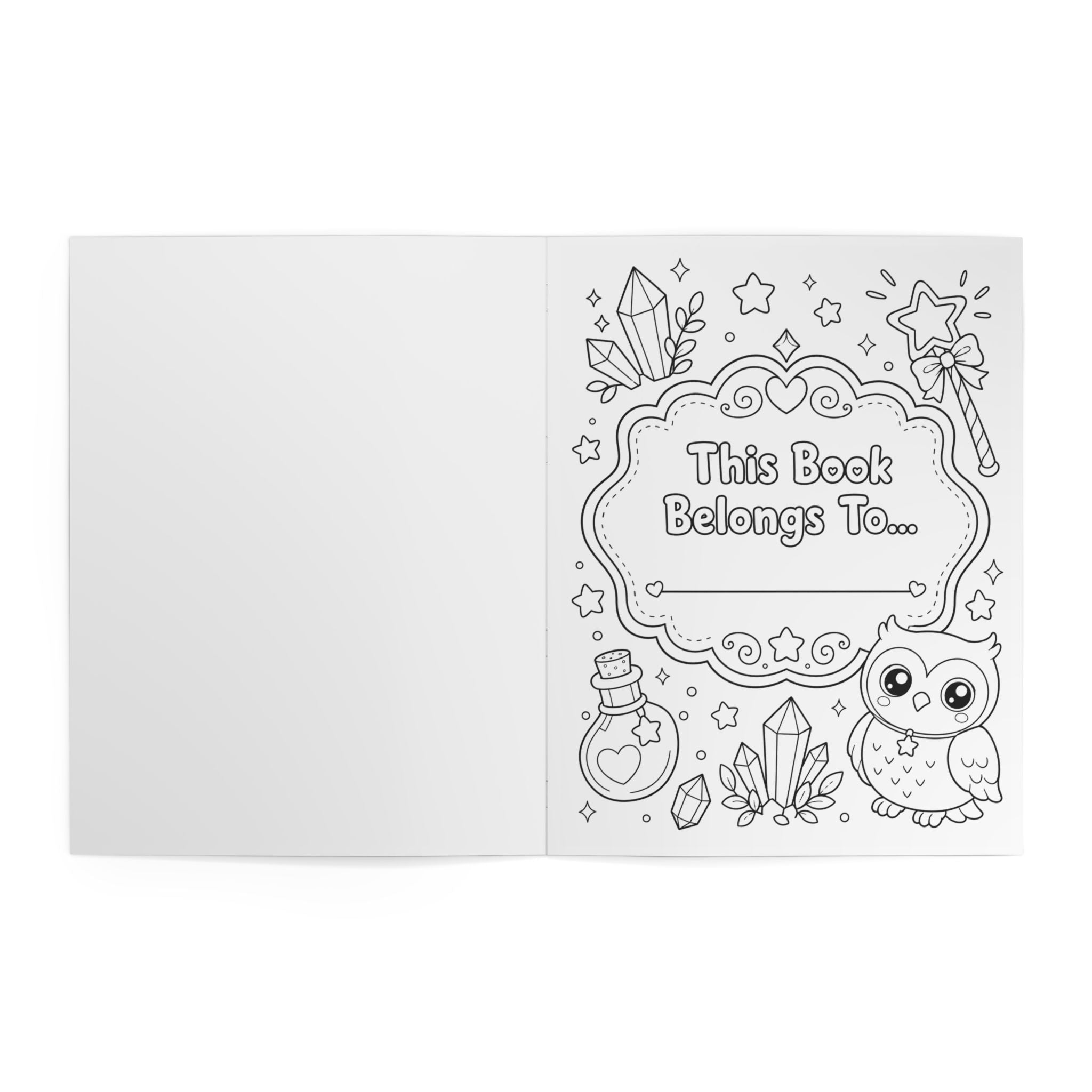 My First Book of Magic Coloring Book | Cute Witch, Lion & Cat