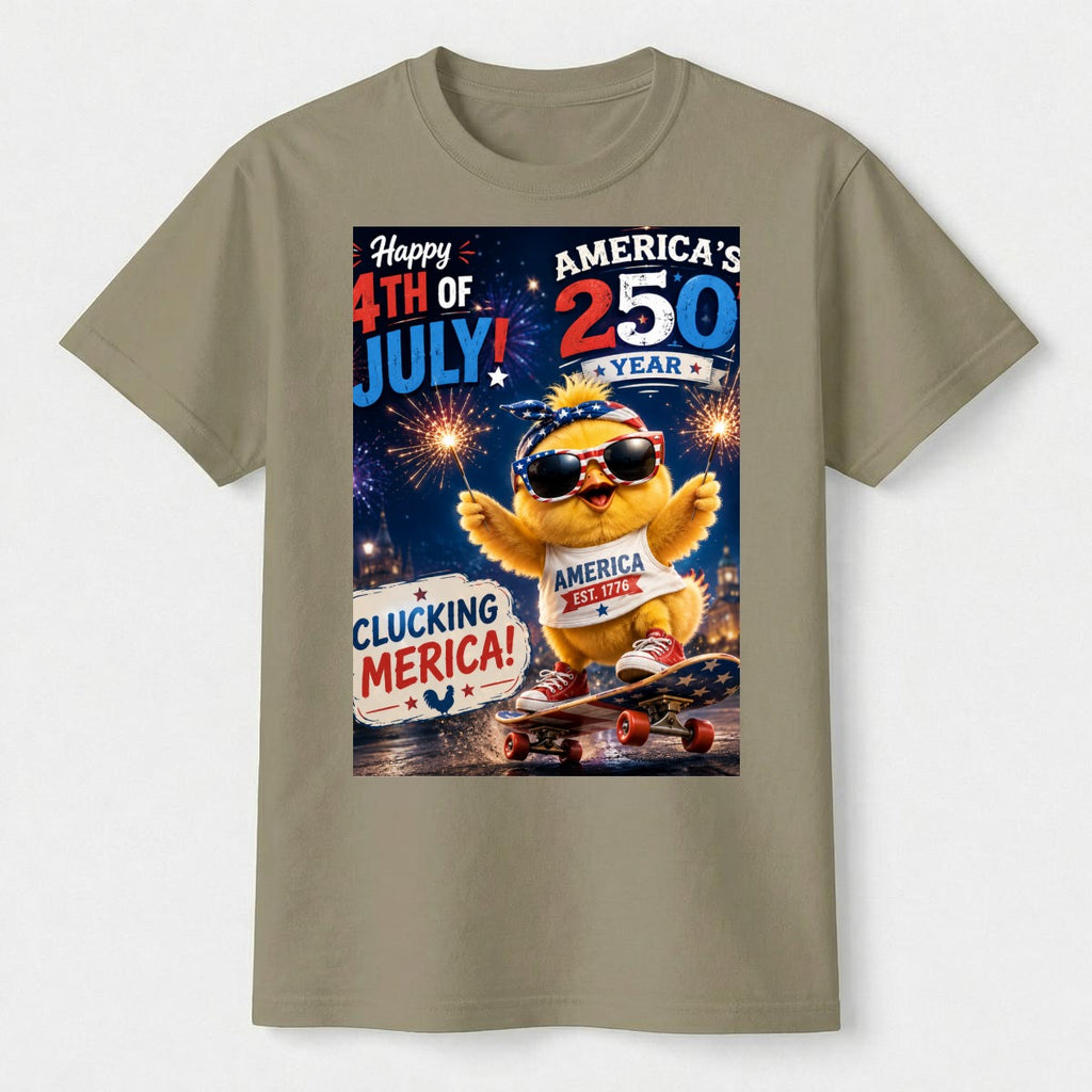Chicken, 250 USA Unisex Heavyweight T-Shirt
