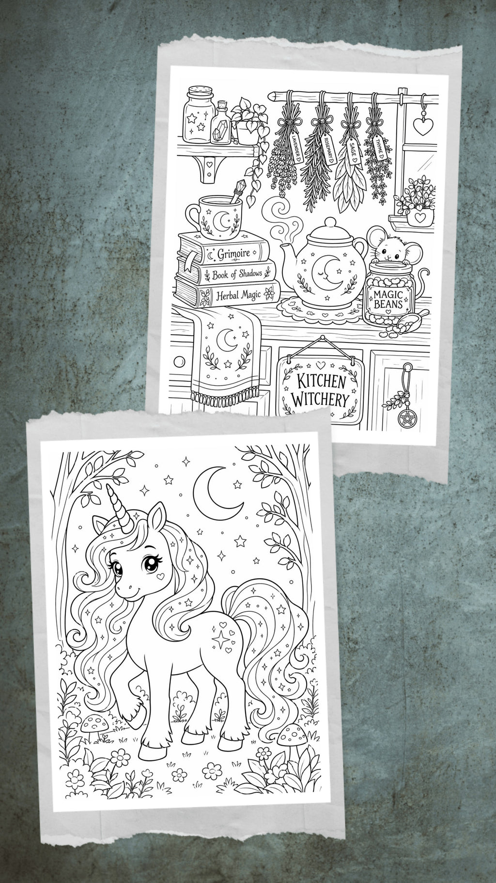 Magic, A Cute Wiccan Coloring advanture