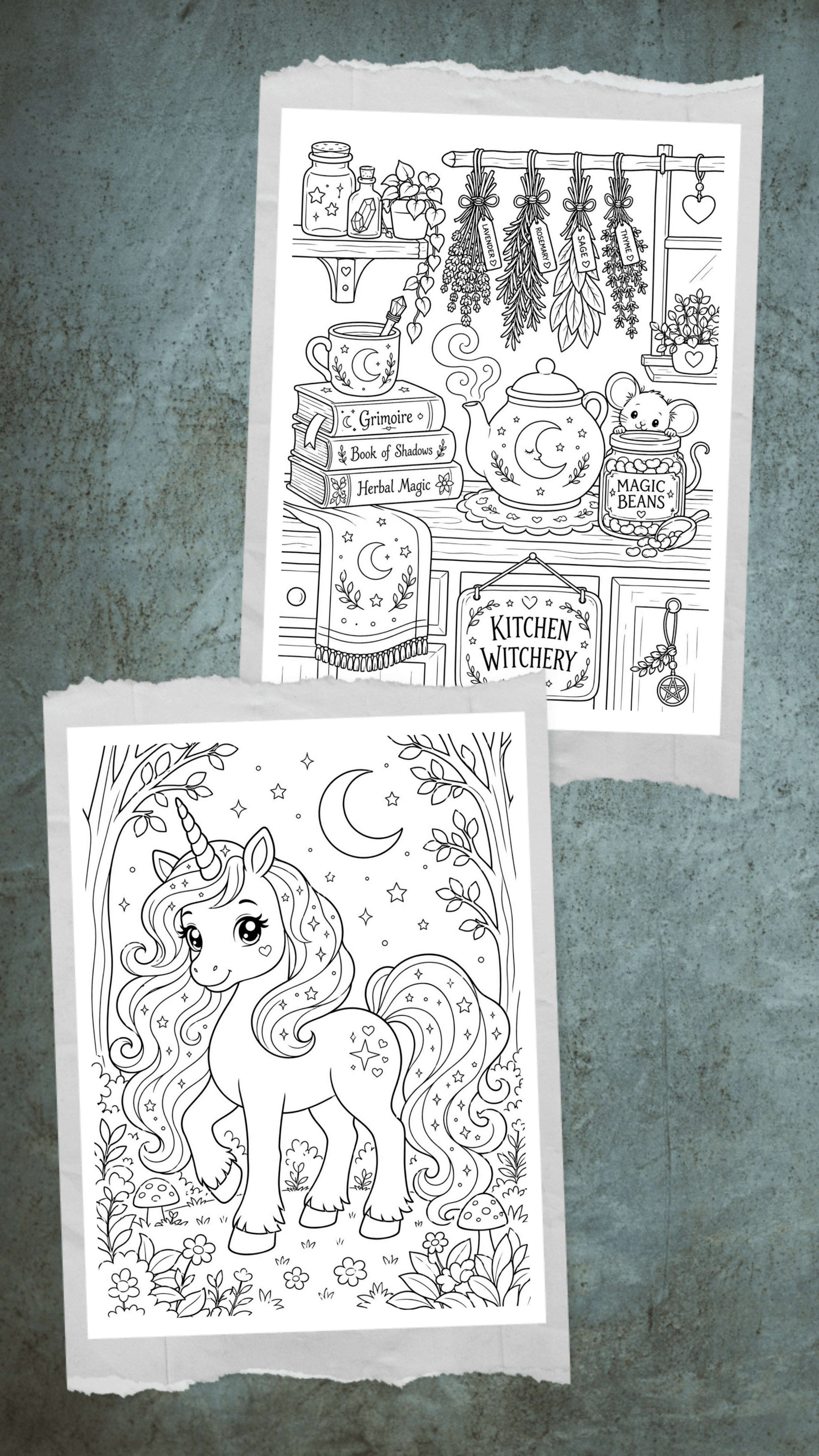 Magic, A Cute Wiccan Coloring advanture