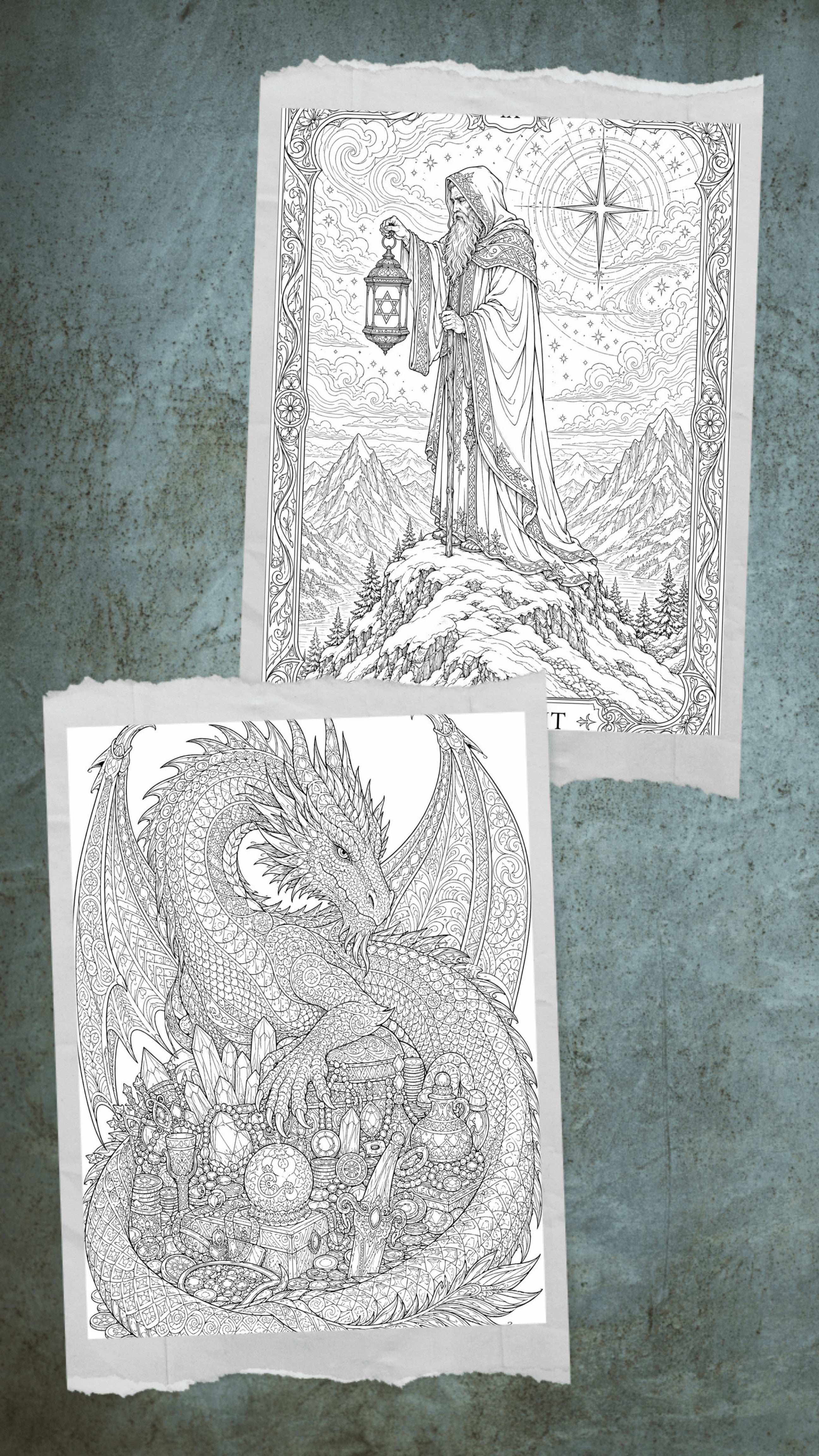 The Enchanted Path: Wiccan Tarot Coloring Book – Intricate Adult Journey