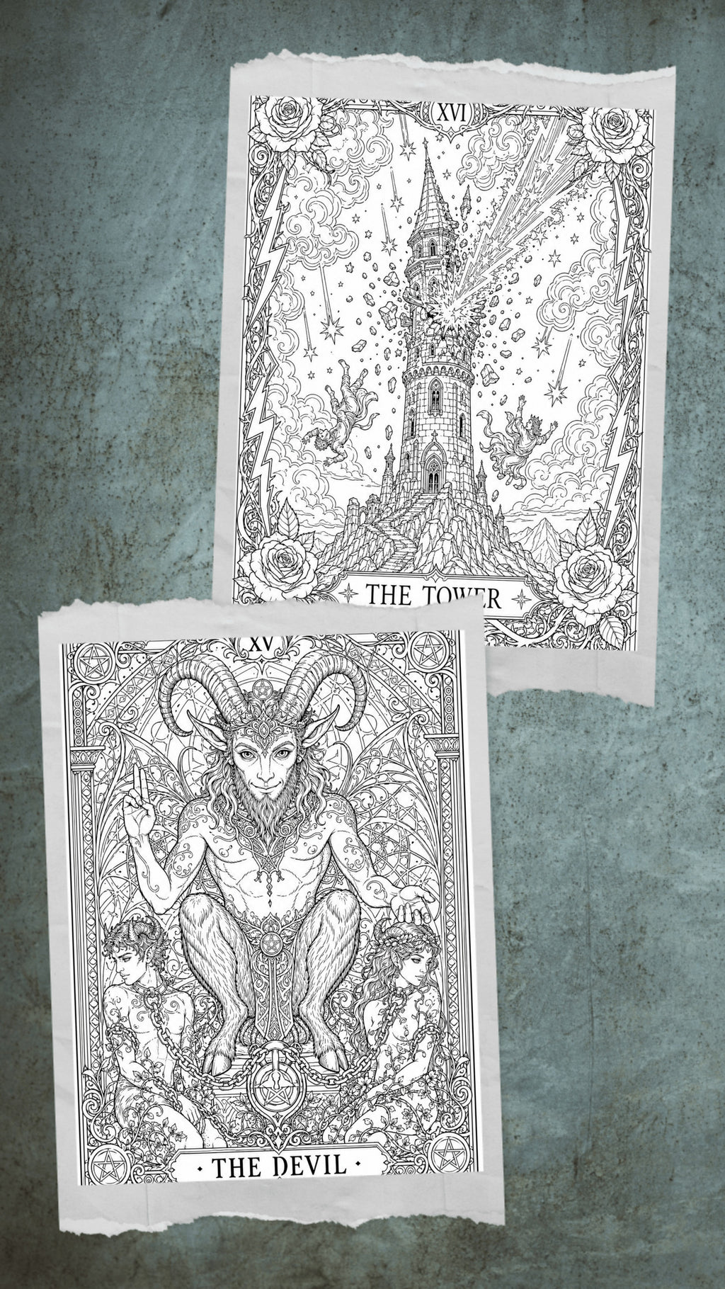 The Enchanted Path: Wiccan Tarot Coloring Book – Intricate Adult Journey