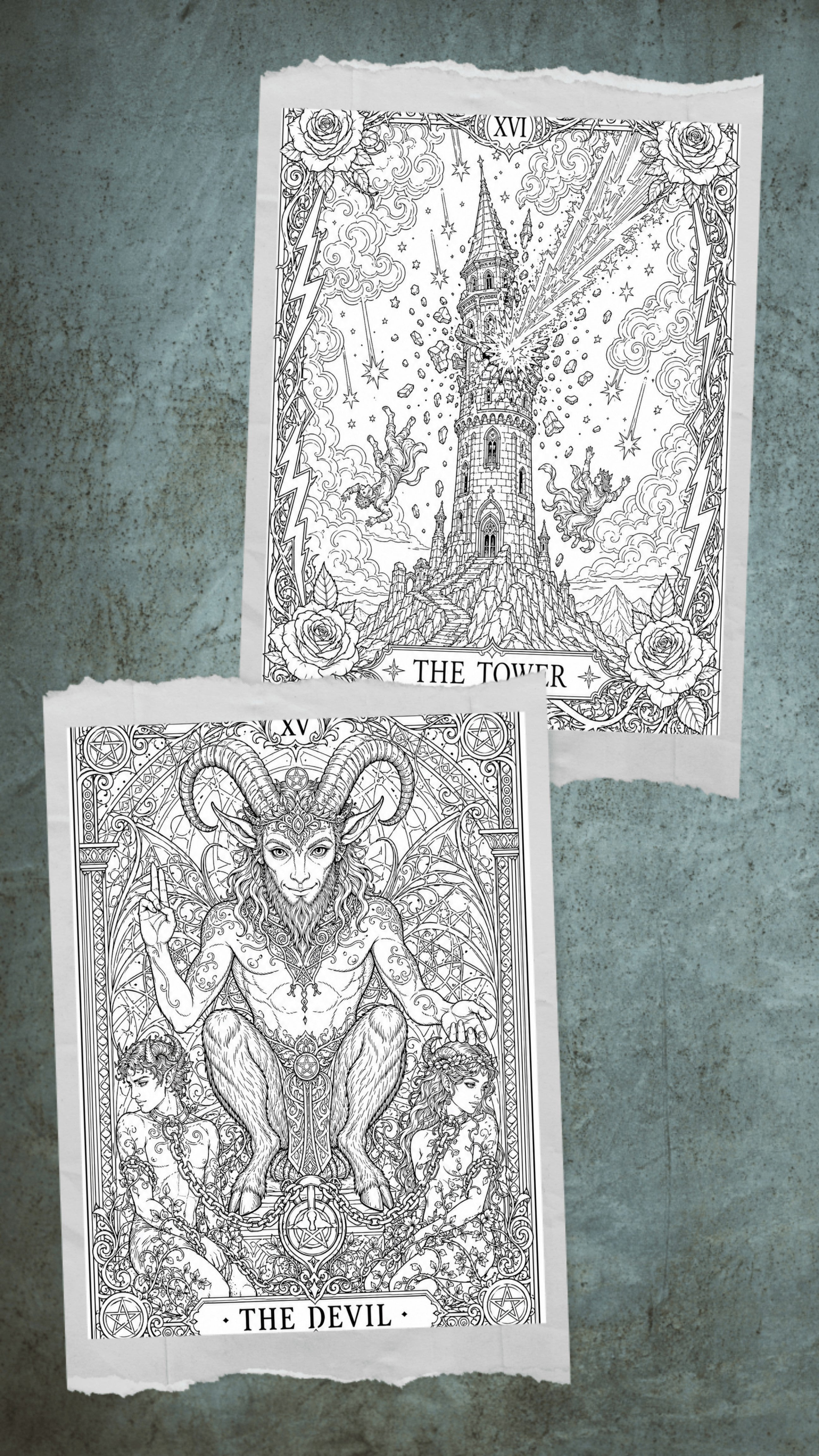 The Enchanted Path: Wiccan Tarot Coloring Book – Intricate Adult Journey