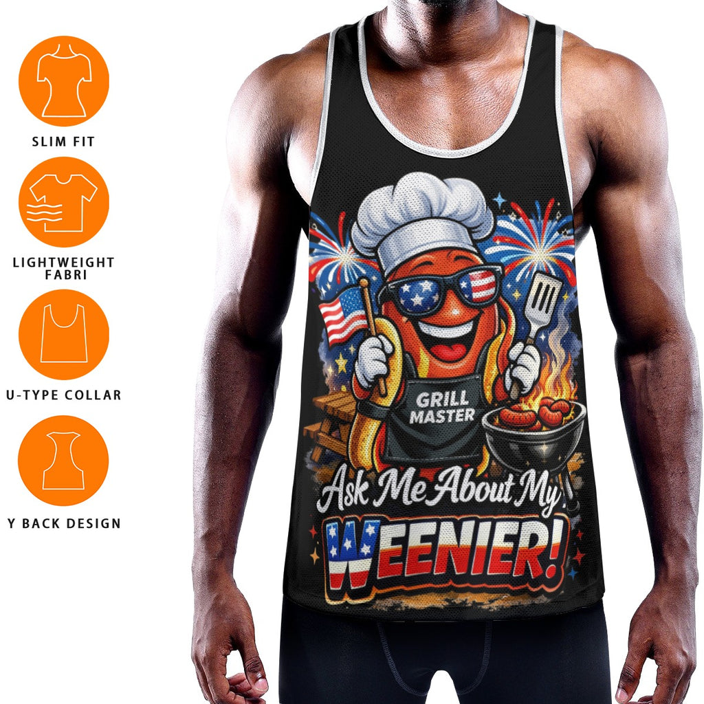 4th July Grilling Muscle Tank Top