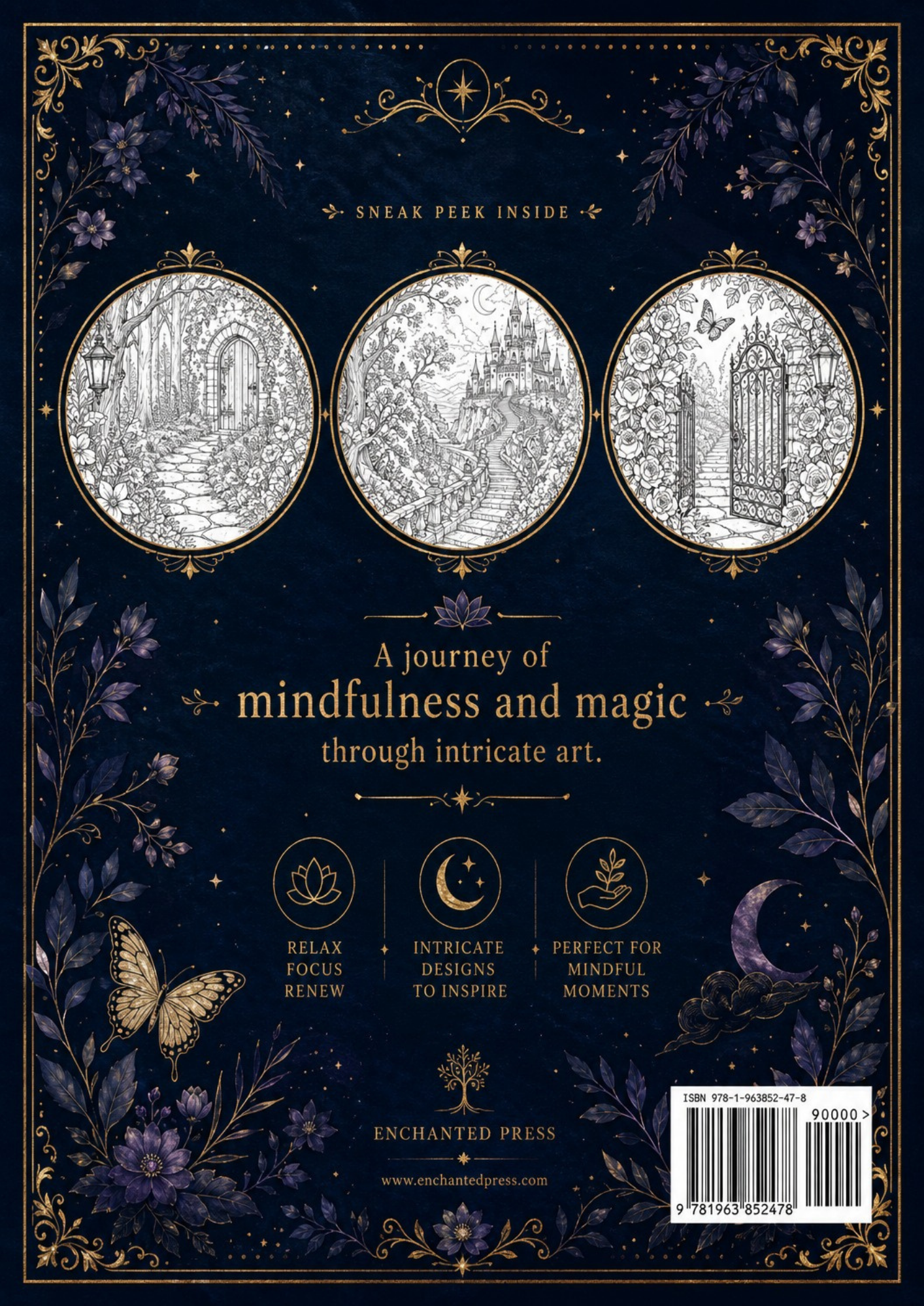 The Enchanted Path: Wiccan Tarot Coloring Book – Intricate Adult Journey