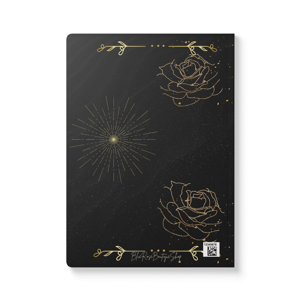 Gold Rose Line Art Journal | Softcover Notebook
