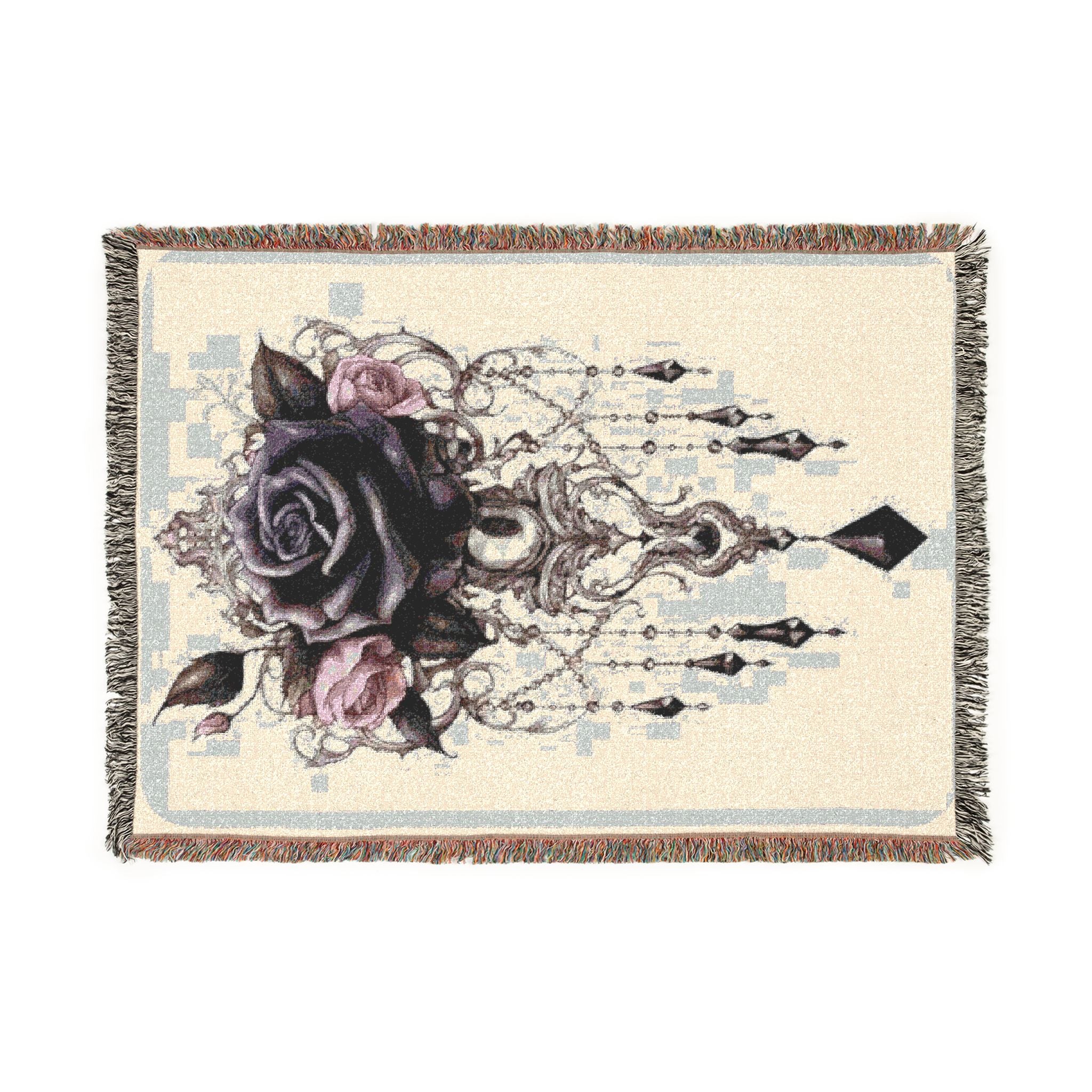 Rose Woven Blanket