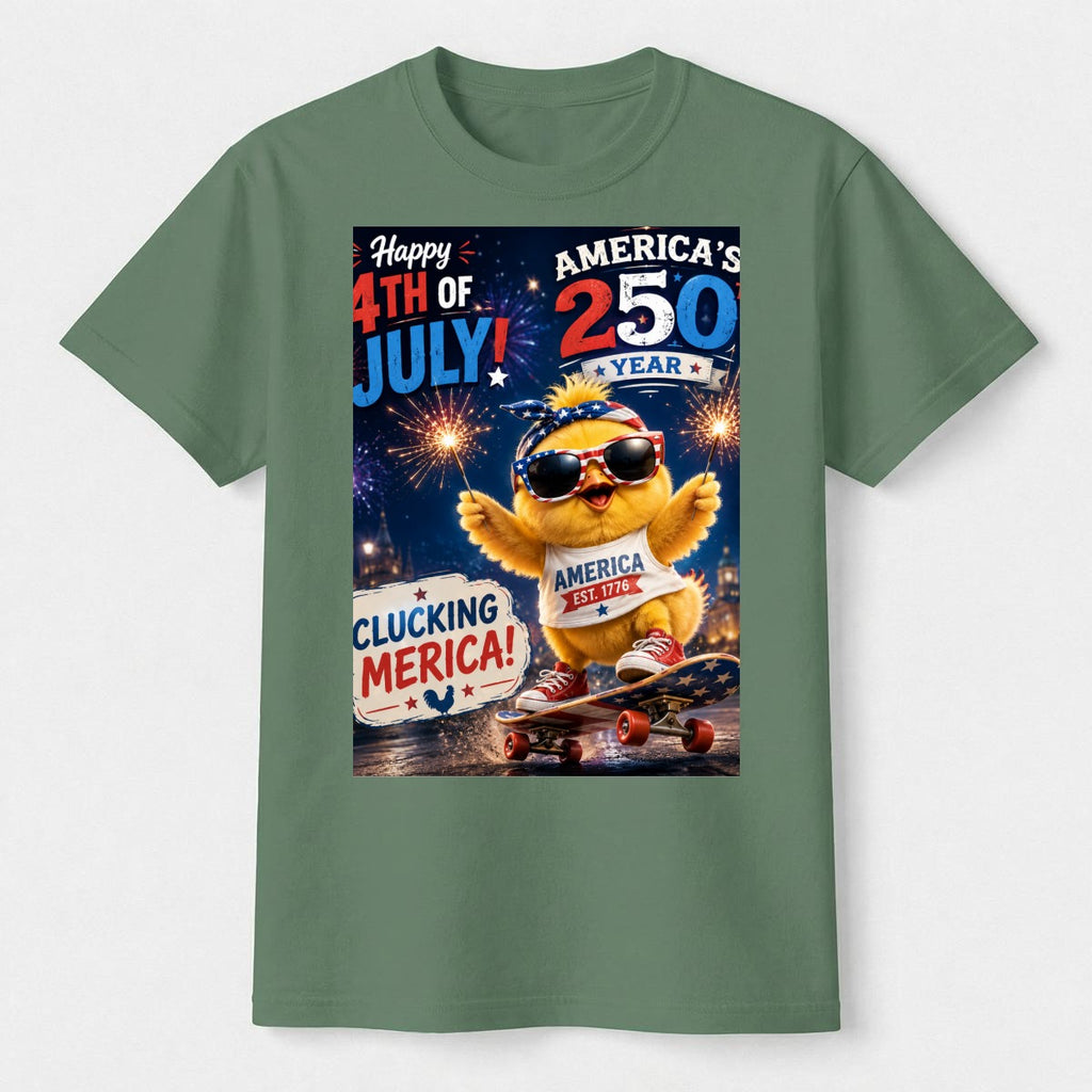 Chicken, 250 USA Unisex Heavyweight T-Shirt
