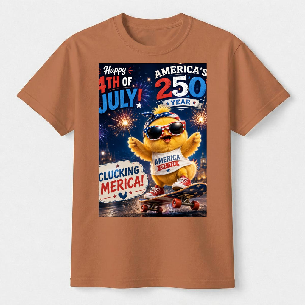 Chicken, 250 USA Unisex Heavyweight T-Shirt