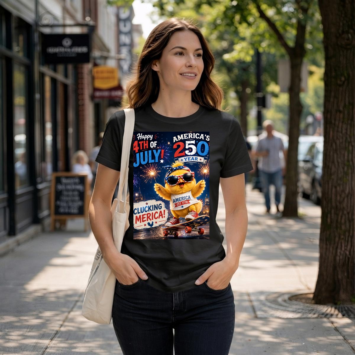 Chicken, 250 USA Unisex Heavyweight T-Shirt