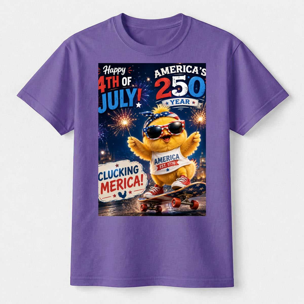 Chicken, 250 USA Unisex Heavyweight T-Shirt