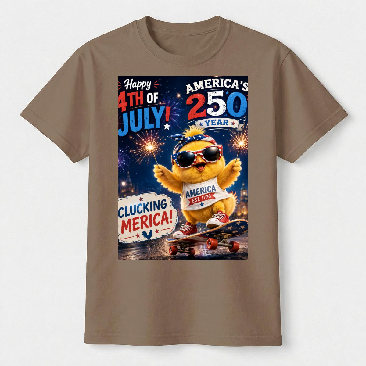 Chicken, 250 USA Unisex Heavyweight T-Shirt