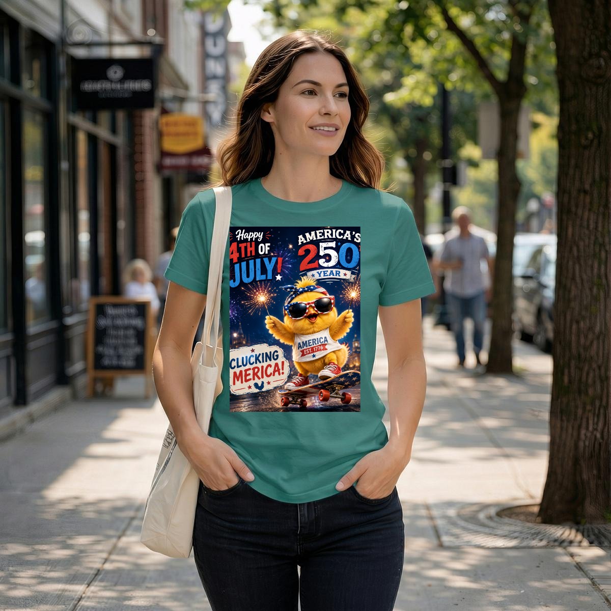 Chicken, 250 USA Unisex Heavyweight T-Shirt