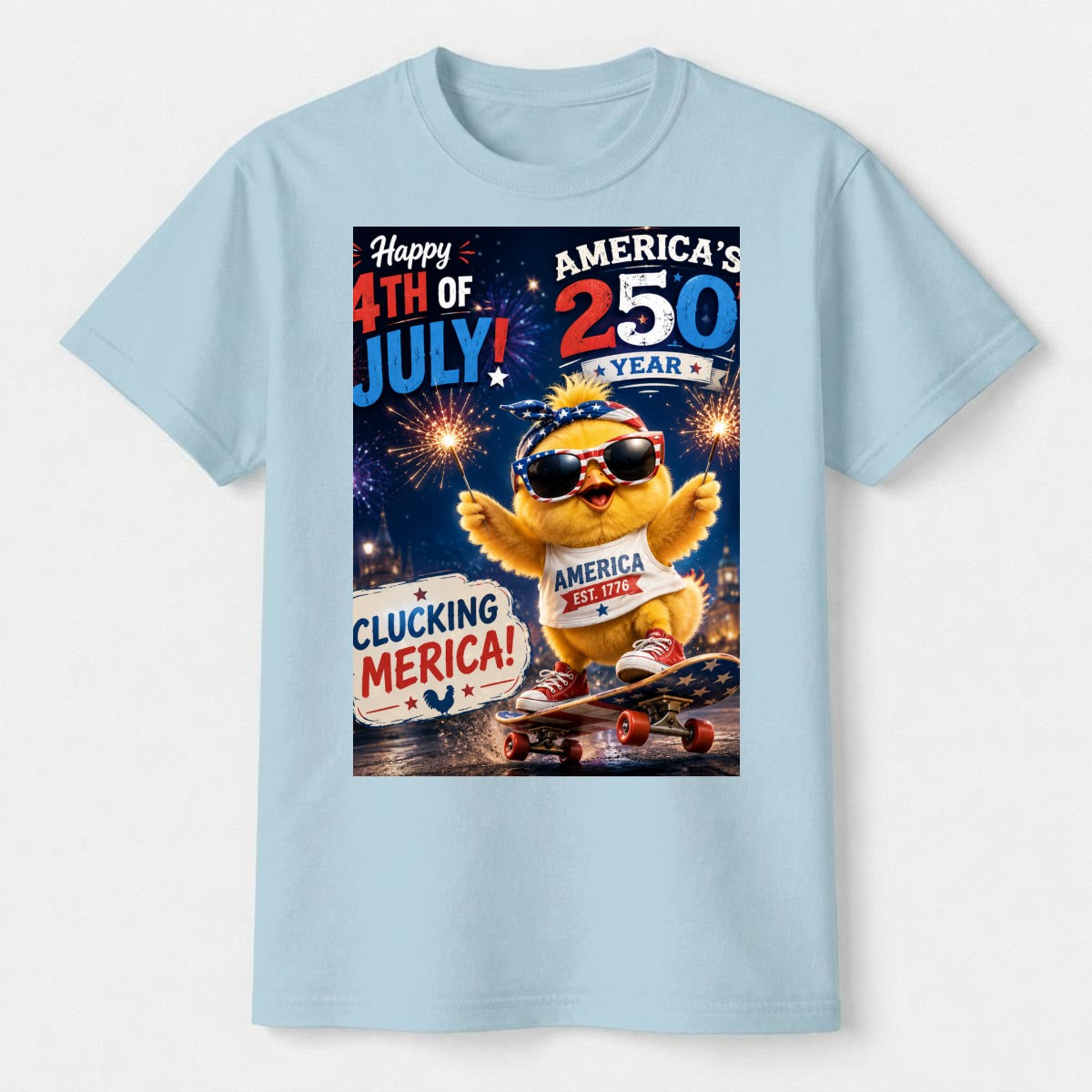 Chicken, 250 USA Unisex Heavyweight T-Shirt