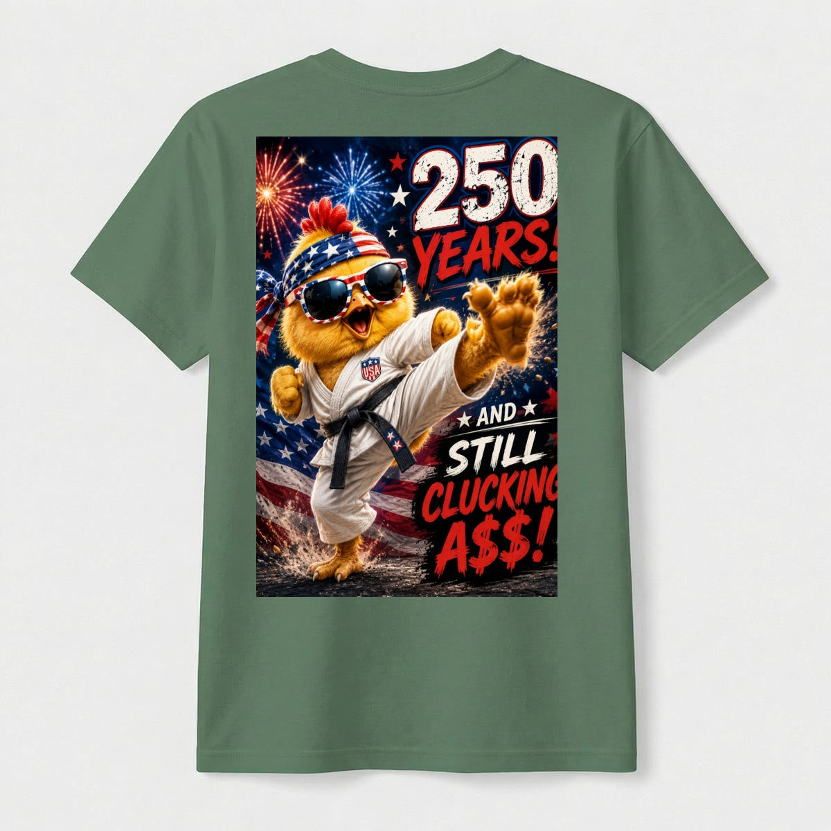 Chicken, 250 USA Unisex Heavyweight T-Shirt
