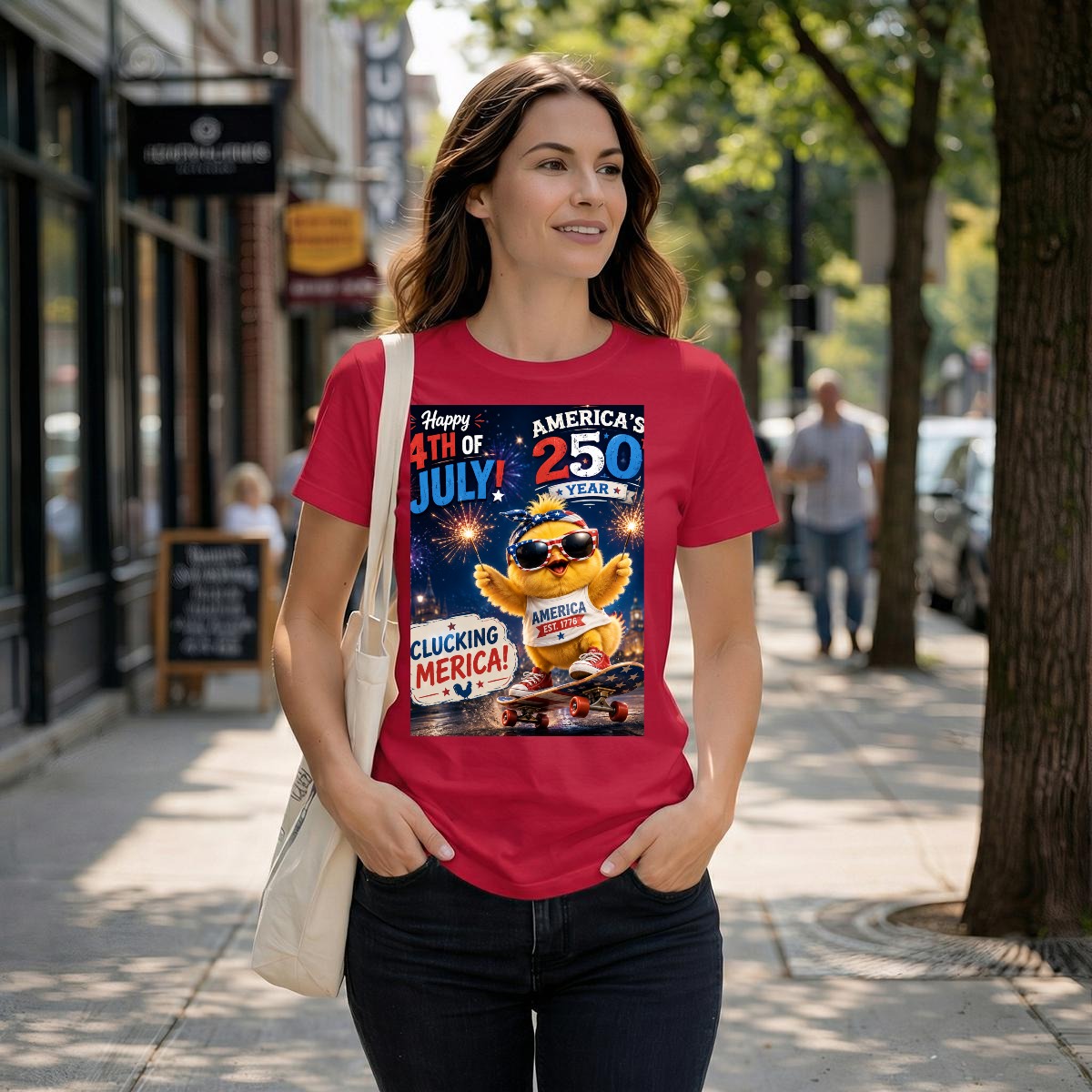 Chicken, 250 USA Unisex Heavyweight T-Shirt