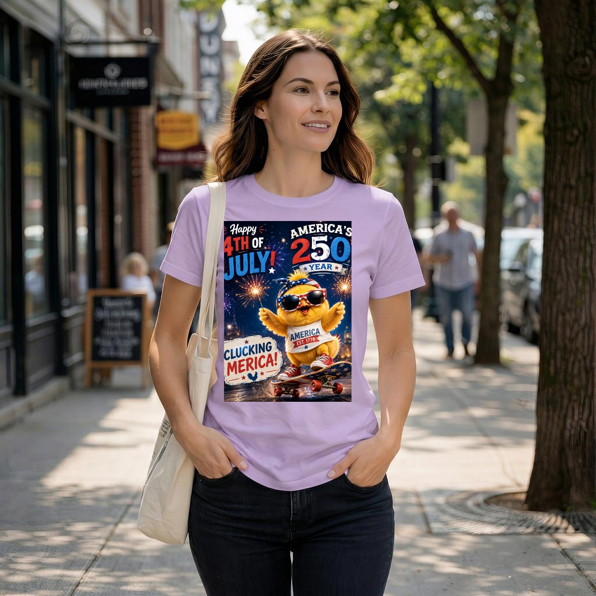 Chicken, 250 USA Unisex Heavyweight T-Shirt