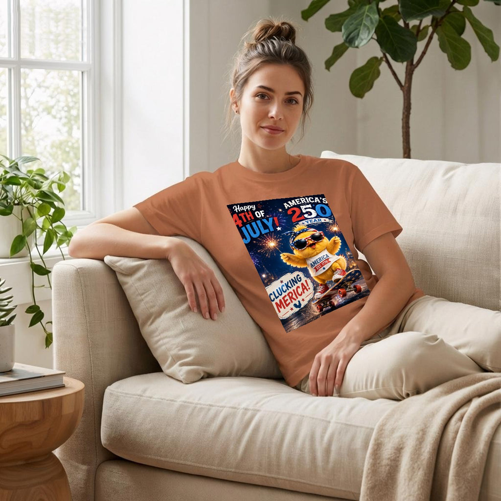 Chicken, 250 USA Unisex Heavyweight T-Shirt