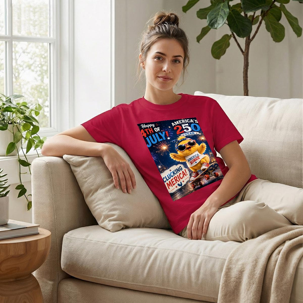Chicken, 250 USA Unisex Heavyweight T-Shirt