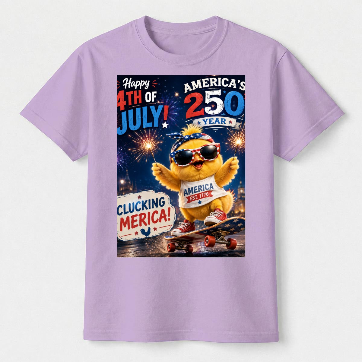 Chicken, 250 USA Unisex Heavyweight T-Shirt