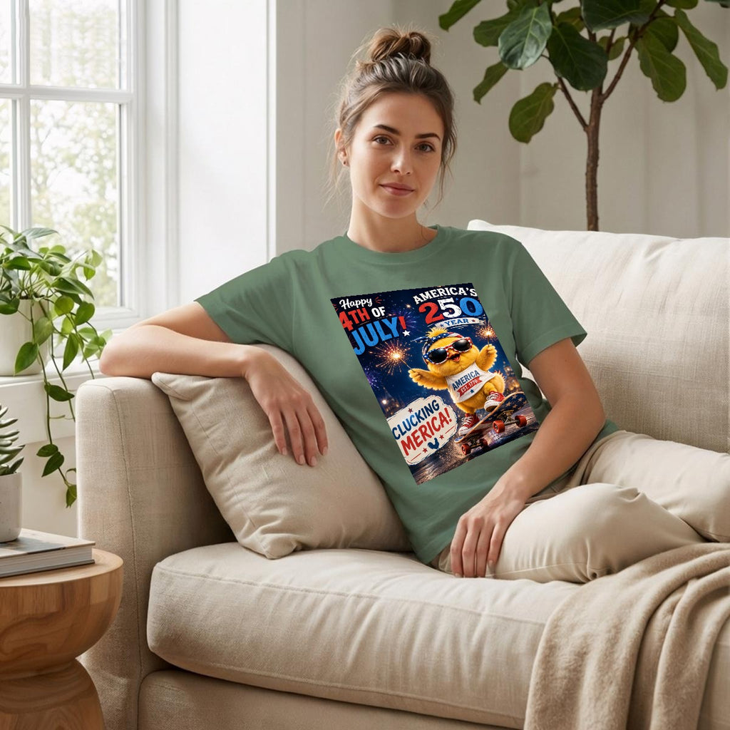 Chicken, 250 USA Unisex Heavyweight T-Shirt