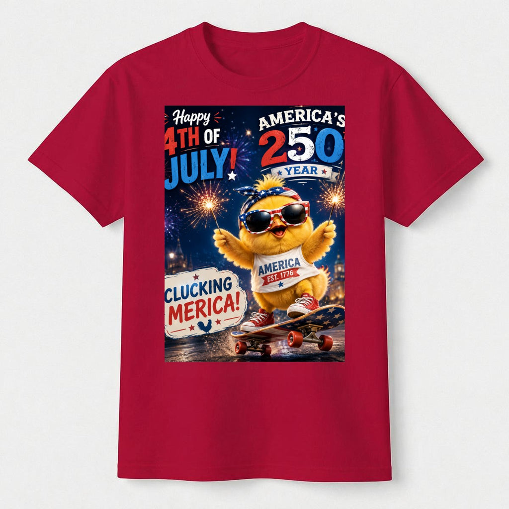 Chicken, 250 USA Unisex Heavyweight T-Shirt